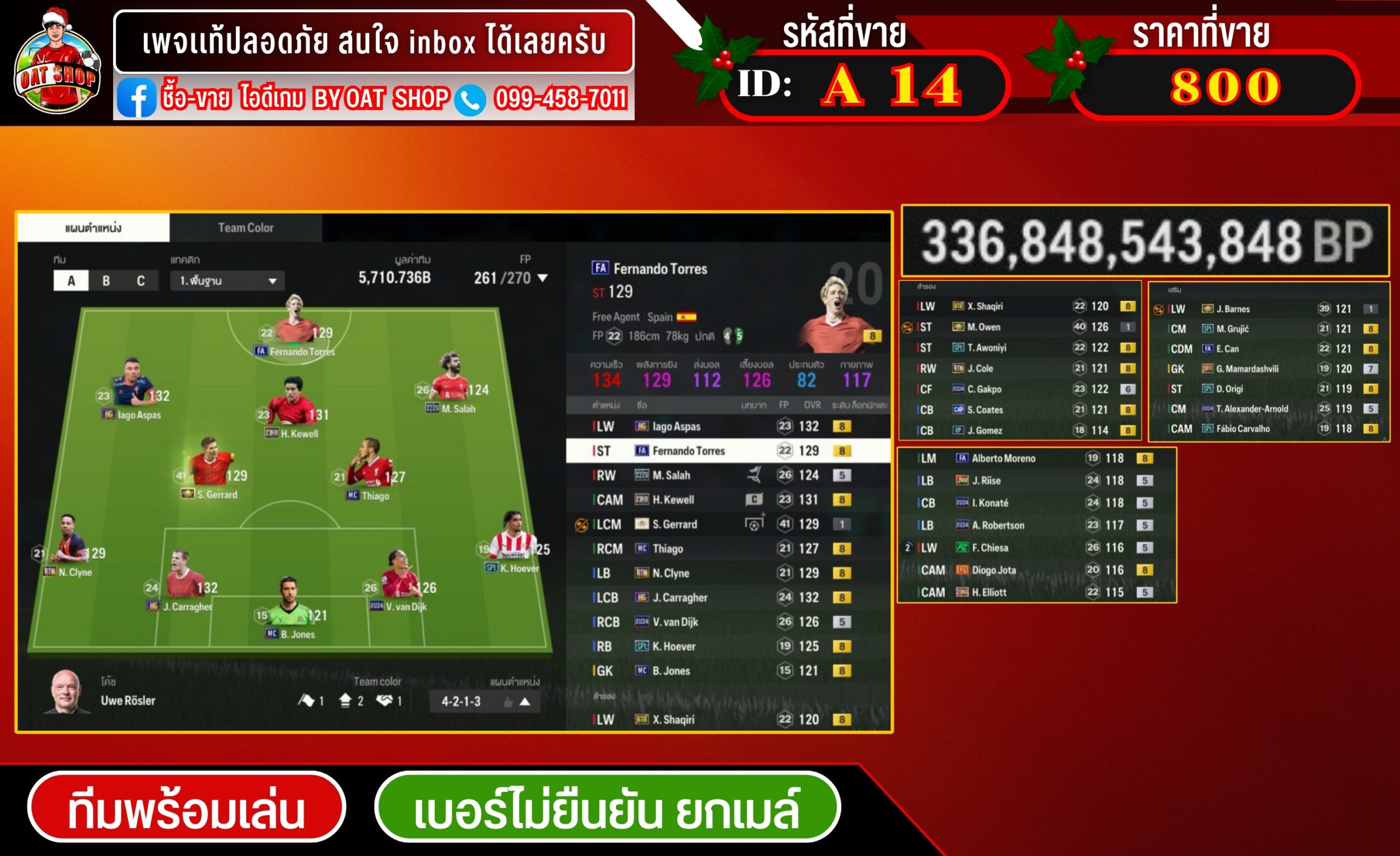 A14.ทีมพร้อมเล่น 5,710.736B